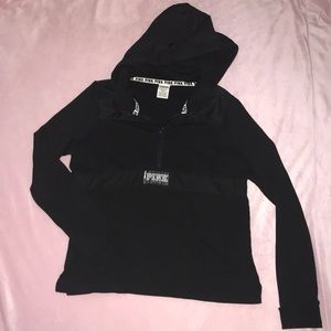 Victoria secret PINK half-zip, hooded pullover